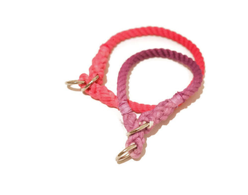 Ombre Rope Dog Collar - Kai's Ruff Wear