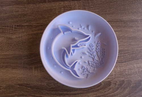 Shark Silicone Pet Slow Feeder Bowl