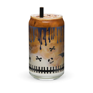 Enchantingly Spooky Halloween Glass Can Cup - Embrace the Haunting Vibes!