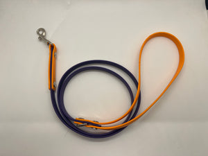 Purple & Orange Biothane Leash