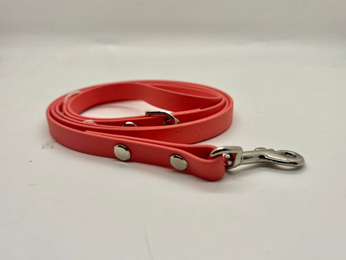 Coral Biothane Dog Leash