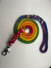Load image into Gallery viewer, Rainbow Rope Dog Leash