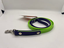 Load image into Gallery viewer, Green and Purple BioThane® Leash