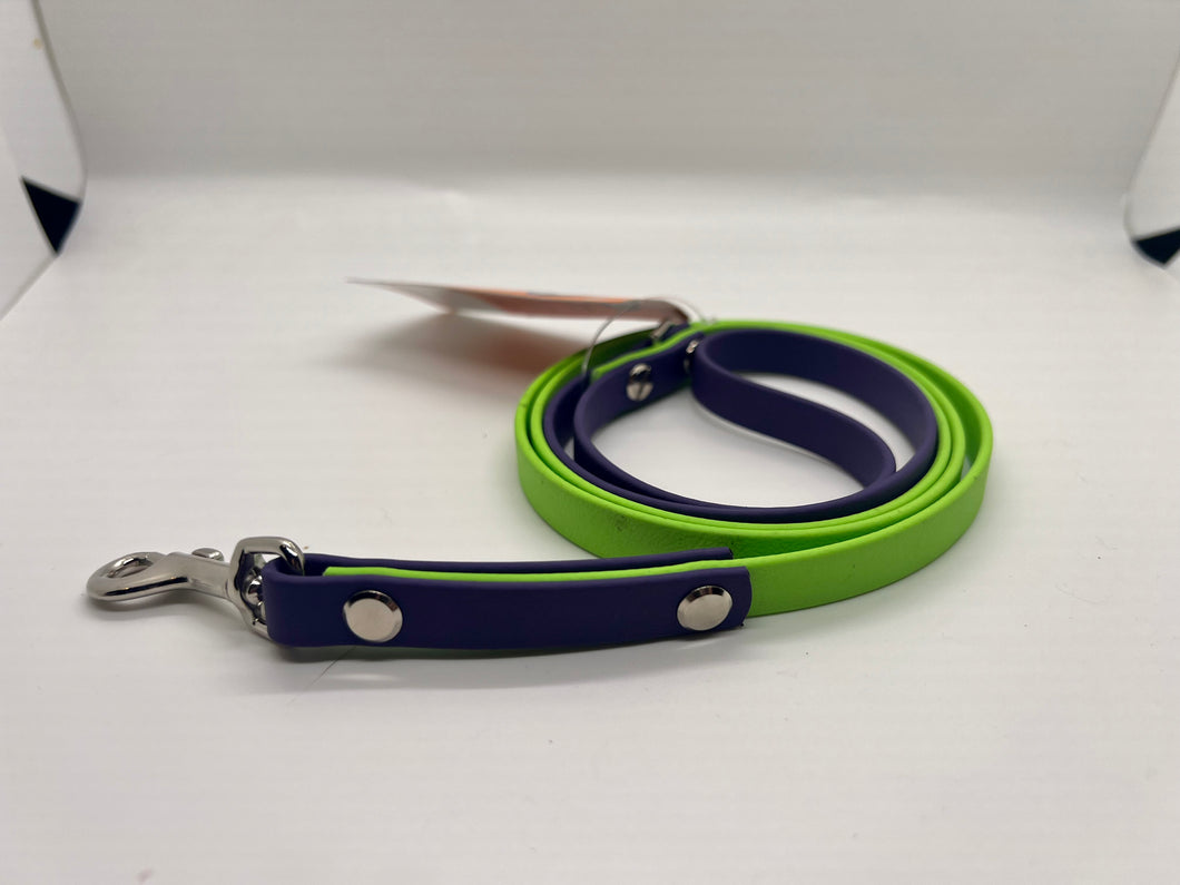 Green and Purple BioThane® Leash