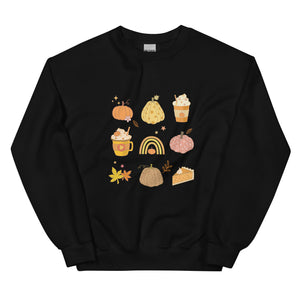 Retro Fall Icon Themed Sweatshirt - Vintage Vibes for Cozy Days