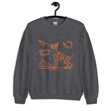Load image into Gallery viewer, Spooky Night Skeleton Dog Halloween Sweatshirt – Halloween Jumper