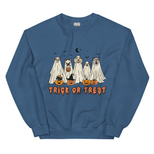 Load image into Gallery viewer, Cute Ghost Dogs Trick or Treat Sweatshirt - Fetching Halloween Fun!