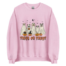 Load image into Gallery viewer, Cute Ghost Dogs Trick or Treat Sweatshirt - Fetching Halloween Fun!