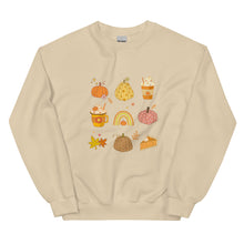 Load image into Gallery viewer, Retro Fall Icon Themed Sweatshirt - Vintage Vibes for Cozy Days