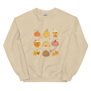 Retro Fall Icon Themed Sweatshirt - Vintage Vibes for Cozy Days