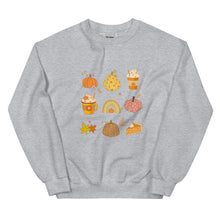 Load image into Gallery viewer, Retro Fall Icon Themed Sweatshirt - Vintage Vibes for Cozy Days