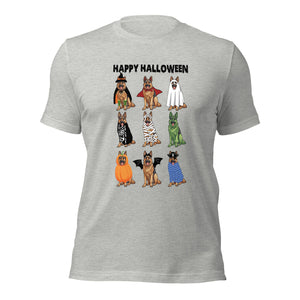 Halloween German Shepherd Dogs in Costume T-Shirt