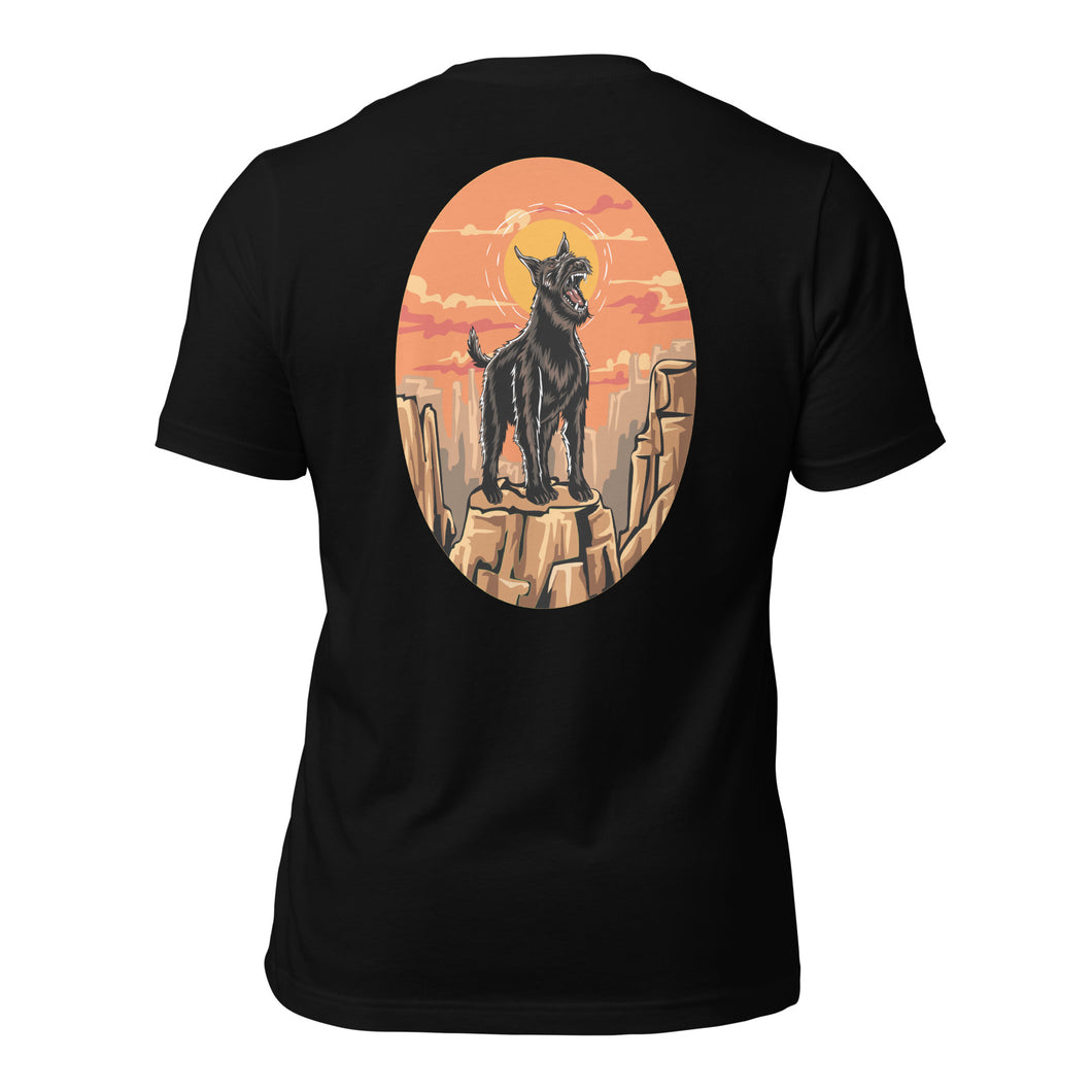 Giant Schnauzer Bite Sport T-Shirt | Bold Rock Barking Design