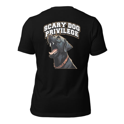 Scary Dog Privilege Black Lab Shirt