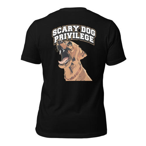 Scary Dog Privilege Yellow Lab Shirt