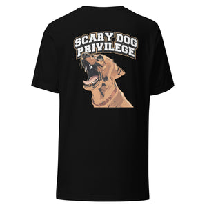 Scary Dog Privilege Yellow Lab Shirt