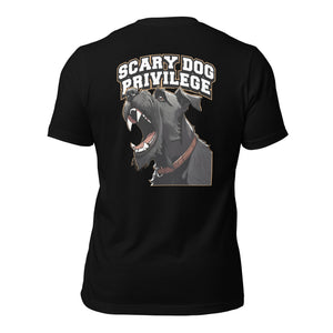 Scary Dog Privilege Giant Schnazuer Shirt