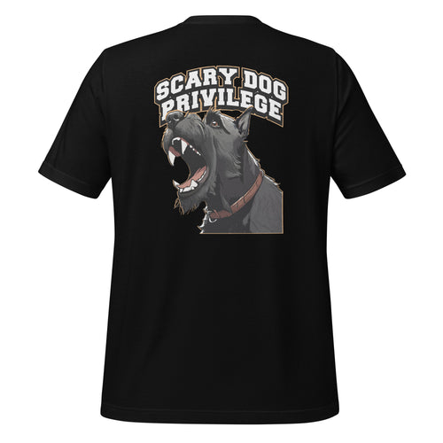 Scary Dog Privilege Giant Schnazuer Shirt