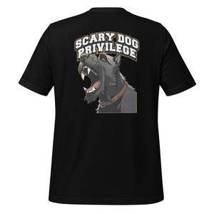 Scary Dog Privilege Giant Schnazuer Shirt