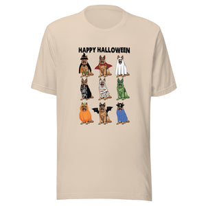 Halloween German Shepherd Dogs in Costume T-Shirt