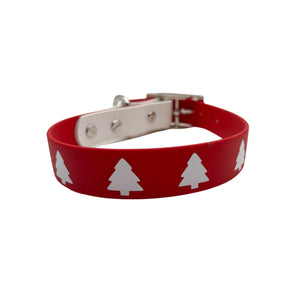 Christmas Tree Biothane Buckle Dog Collar