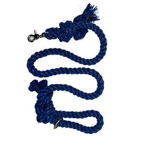 Blue Sparkle Rope Dog Leash