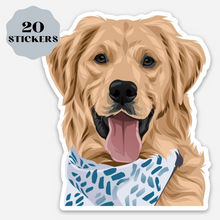 Load image into Gallery viewer, Custom Pet Portrait Stickers