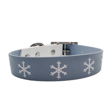 Load image into Gallery viewer, Snowflake Biothane Buckle Dog Collar