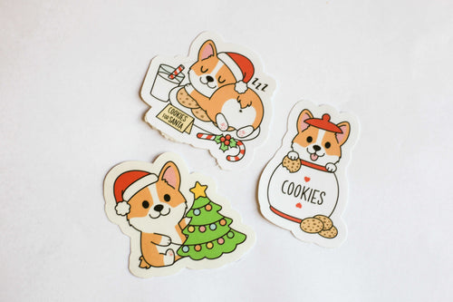 Christmas Corgi Sticker Pack
