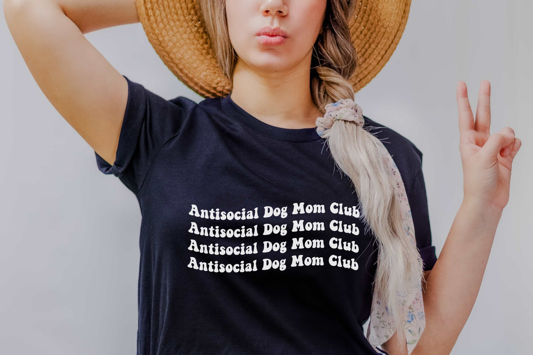 Antisocial Dog Mom Club Shirt