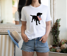 Load image into Gallery viewer, Labrador Retriever USA American Flag Shirt