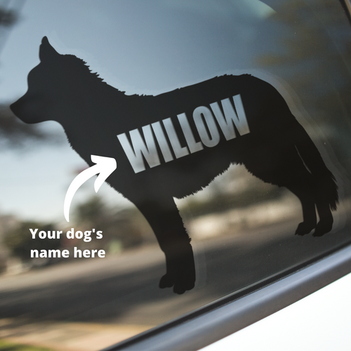 Husky Dog Decal