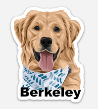 Load image into Gallery viewer, Custom Pet Portrait Stickers