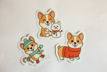 Load image into Gallery viewer, Corgi Holiday Sticker Pack