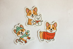 Corgi Holiday Sticker Pack