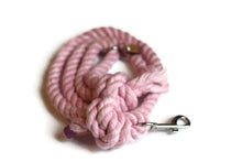 Load image into Gallery viewer, Light Pink Knotted Rope Dog Leash - Kai&#39;s Ruff Wear