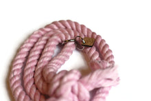 Load image into Gallery viewer, Light Pink Knotted Rope Dog Leash - Kai&#39;s Ruff Wear
