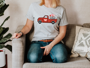 Valentine Dogs in Truck Shirt