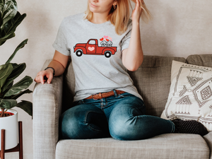 Valentine Dogs in Truck Shirt