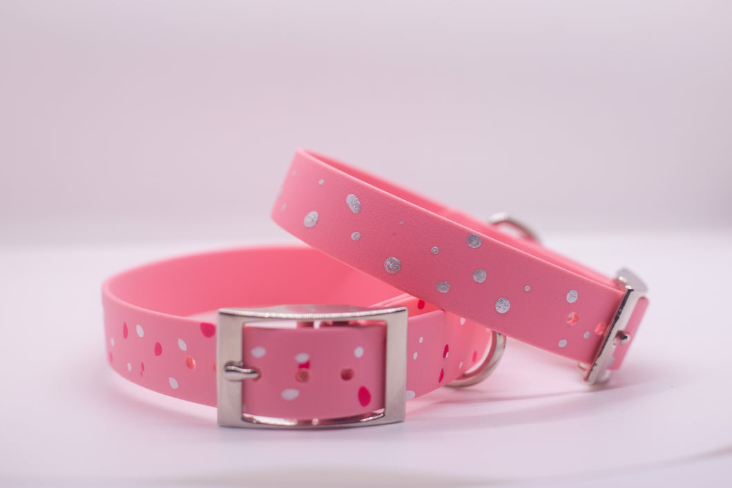 Splatter Valentine's Day Dog Collar