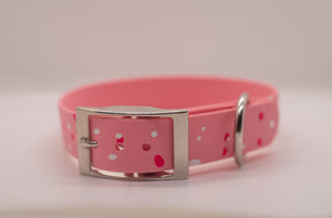 Splatter Valentine's Day Dog Collar