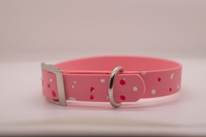 Splatter Valentine's Day Dog Collar