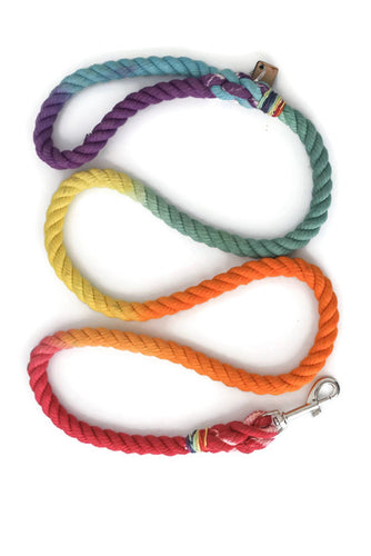 Rainbow Rope Dog Leash - Kai's Ruff Wear