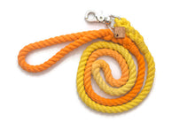 Load image into Gallery viewer, Orange and Yellow Rope Dog Leash - Kai&#39;s Ruff Wear