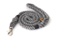 Load image into Gallery viewer, Grey Rope Dog Leash - Kai&#39;s Ruff Wear