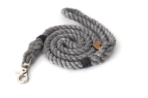 Grey Rope Dog Leash - Kai's Ruff Wear
