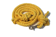 Load image into Gallery viewer, Yellow Knotted Rope Dog Leash - Kai&#39;s Ruff Wear