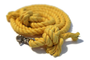 Yellow Knotted Rope Dog Leash - Kai's Ruff Wear