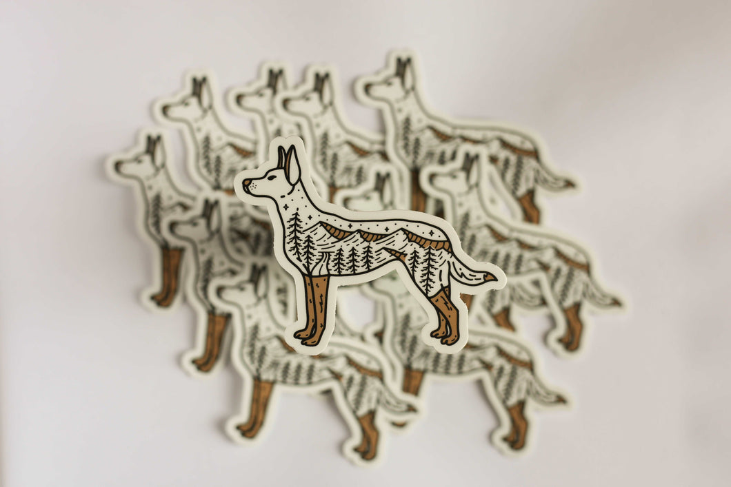 Adventure Dog Sticker