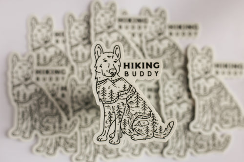 Hiking Buddy Sticker